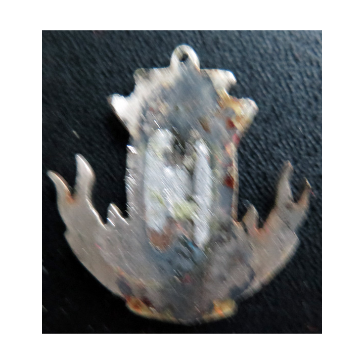 AILLE BREZE : insigne argenté du Maille Breze STETIT UNDA FLUENS en émail sans attache