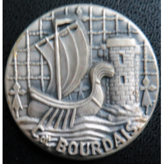 CDT BOURDAIS : rondache argentée du Commandant Bourdais FIA sans attache