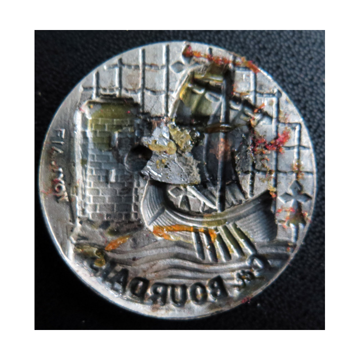 CDT BOURDAIS : rondache argentée du Commandant Bourdais FIA sans attache