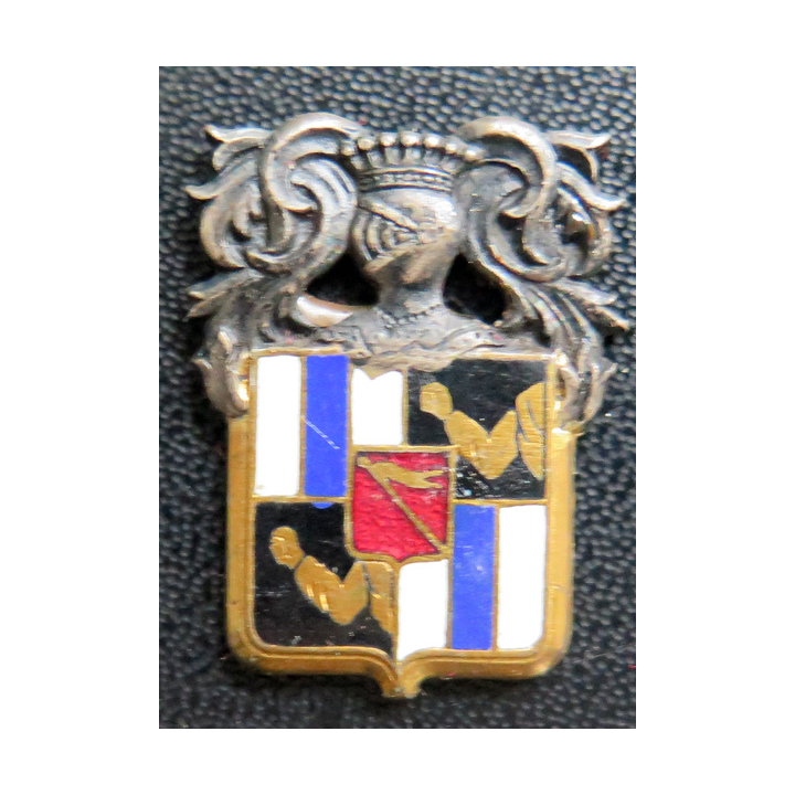 SAVORGNAN DE BRAZZA : insigne de l'aviso Savorgnan de Brazza Courtois en émail sans attache