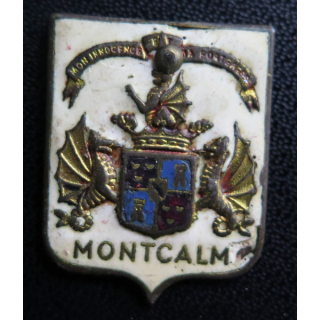 MONTCALM : Insigne du Croiseur Montcalm percé par un clou en émail sans attache
