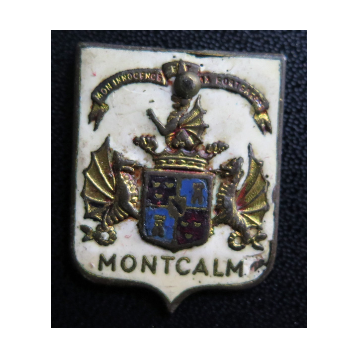 MONTCALM : Insigne du Croiseur Montcalm percé par un clou en émail sans attache