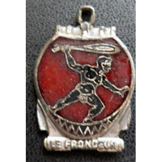 LE FRONDEUR : Insigne de l'escorteur côtier Le Frondeur Augis en émail sans attache