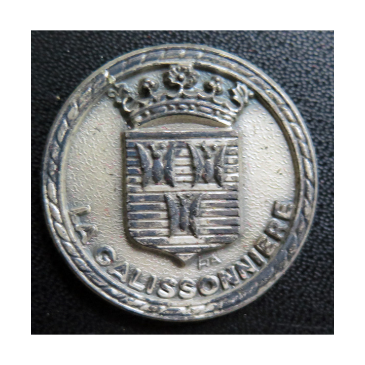 LA GALISSONNIÈRE : rondache argentée de l'escorteur d'escadre La Galissonnière FIA sans attache