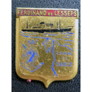 L'AVENTURE : Insigne de la Frégate L'aventure Augis en émail sans attache