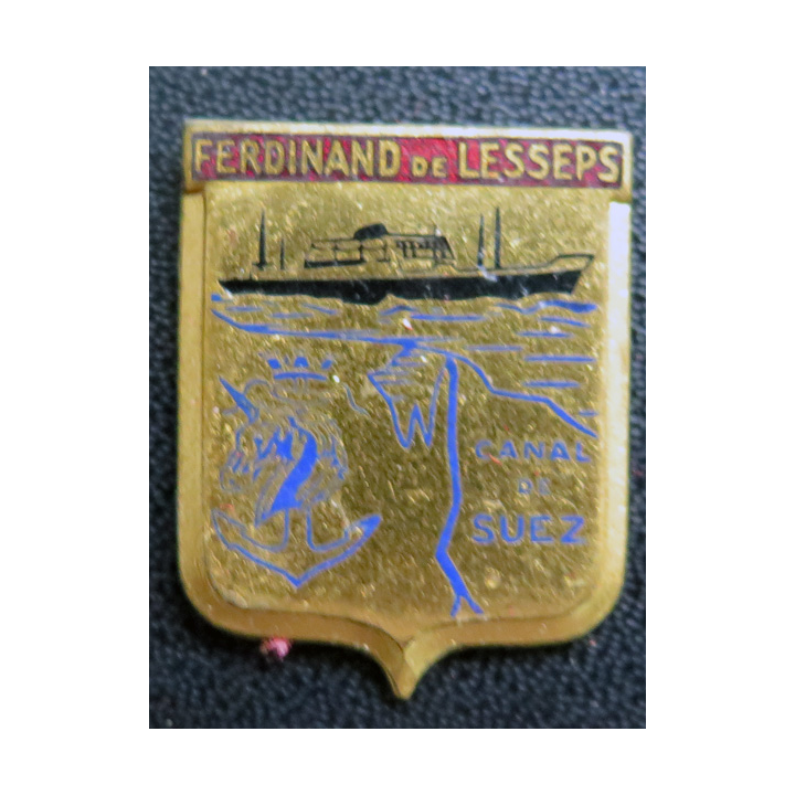 L'AVENTURE : Insigne de la Frégate L'aventure Augis en émail sans attache