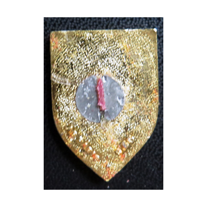 ANNAMITE : Insigne de l'aviso dragueur Annamite A.B Paris  en émail sans attache