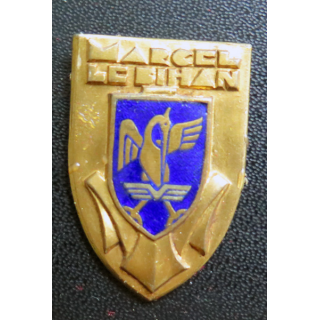 MARCEL LE BIHAN : insigne du dépanneur d'aviation Marcel Le Bihan Arthus Bertrand Paris en émail sans attache