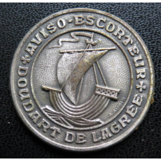 DOUDART DE  LAGREE : rondache émaillée de l'aviso escorteur Doudart de Lagrée FIA sans attache