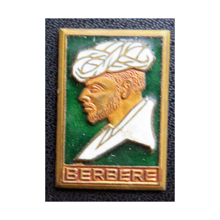 BERBERE : insigne de l'escorteur Berbère Courtois en émail sans attache