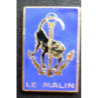 LE MALIN : insigne du Contre torpilleur Le malin FIA Refrappe en émail sans attache
