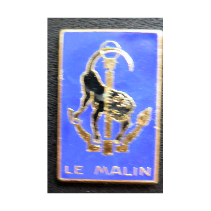 LE MALIN : insigne du Contre torpilleur Le malin FIA Refrappe en émail sans attache