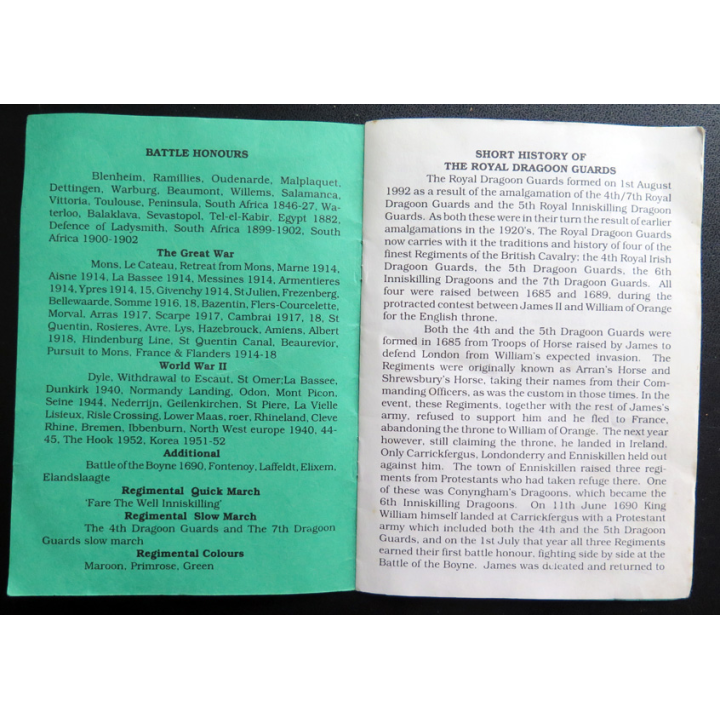 The Royal Dragoon Guards a pocket history