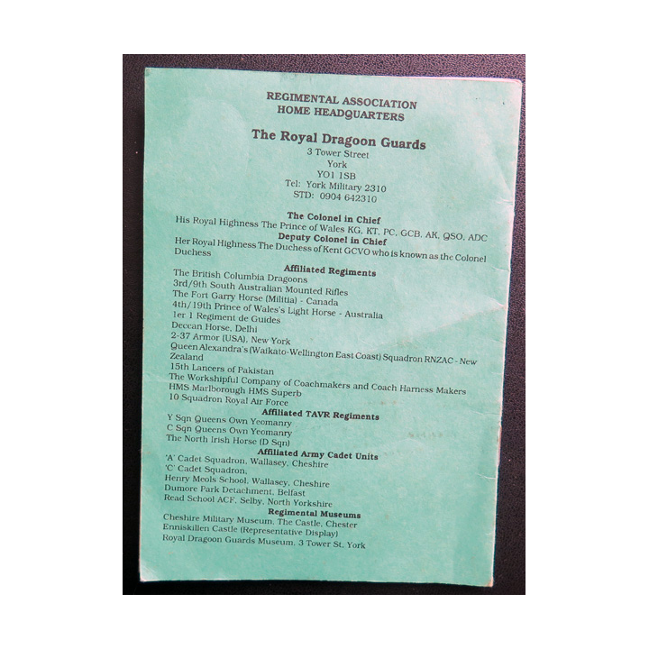 The Royal Dragoon Guards a pocket history