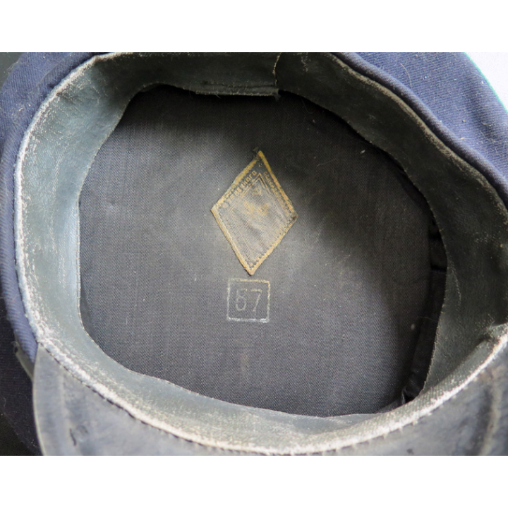 URSS : Casque de militaire de la sécurite paramilitaire générale (VOKhR) soviétique visière en métal taille 57