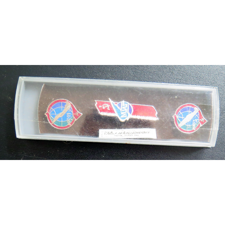 URSS : Lot de 3 broches MIG 29, MIG et MIG 3 de l'armée de l'air soviétique