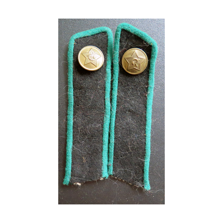 URSS : paire d'épaulettes des chemins de fer soviétiques pour capote