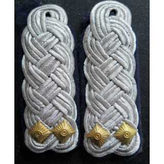 ALLEMAGNE DE L'EST : paire d'épaulettes d'officier supérieur de la Marine