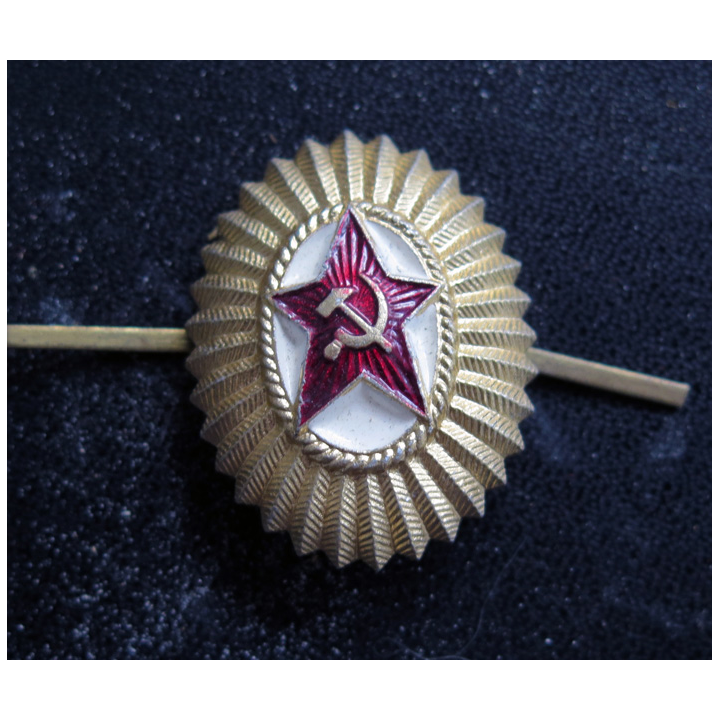 URSS : insigne de casquette de gardien de la Police soviétique