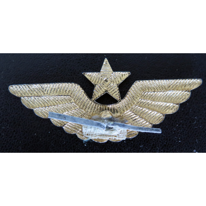 URSS : insigne métallique de casquette d'aviation soviétique