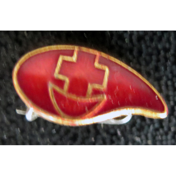 URSS : pin's métallique de donneur de sang