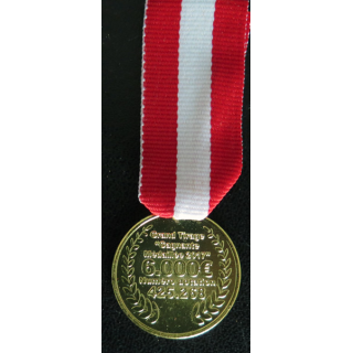 FRANCE : médaille du Grand Tirage "Gagnante médaille 2017" 6000 € numéro dotation 425.268