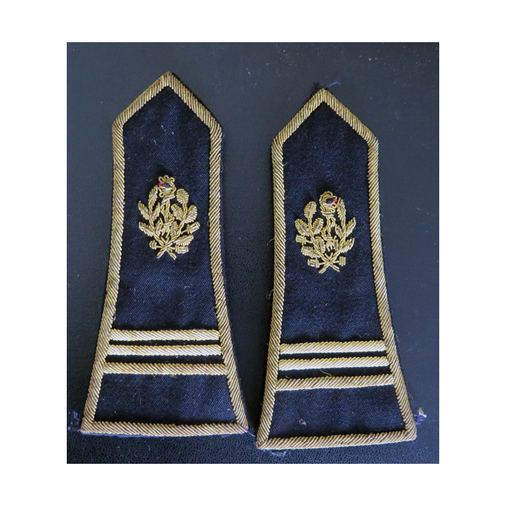 Paire d'épaulettes en cannetille de Capitaine médecin pour tenue de gala spencer