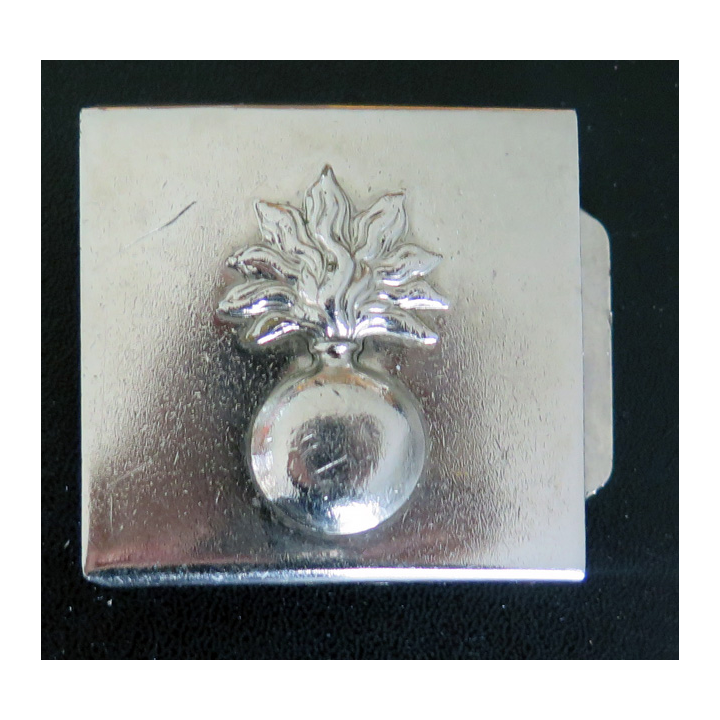 Boucle de ceinturon de gendarmerie en métal chromé argenté