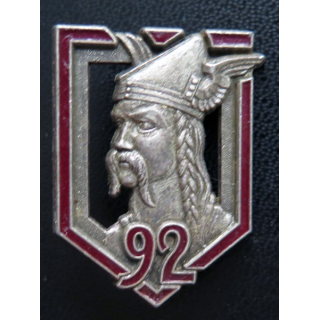 92° RI : insigne métallique du 92° régiment d'infanterie de fabrication Drago H. 112