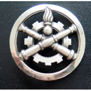 insigne de béret  commissariat argenté  fabrication Beraudy-Vaure