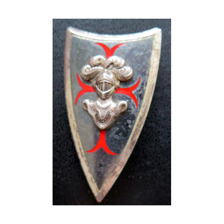 1-11° RC : insigne métallique du CIABC  1-11° régiment de cuirassiers de fabrication Drago Paris G. 1919