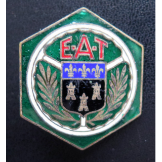 EAT : Insigne métallique de L'Ecole d'Aplication du Train DRAGO PARIS G. 972 en émail