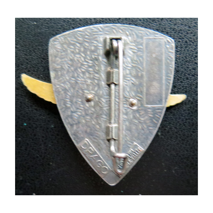 ET 803 : insigne métallique de l'escadron de transmissions 803 Drago Noisiel