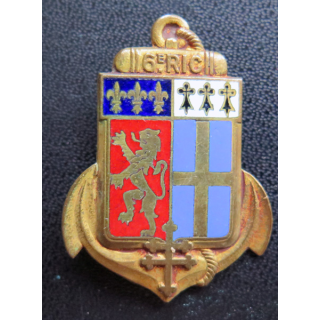 6° régiment d'infanterie coloniale de fabrication Courtois en émail