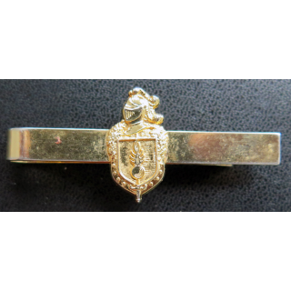 GENDARMERIE : Pince à cravate dorée grenade étroite