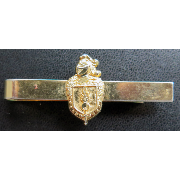 GENDARMERIE : Pince à cravate dorée grenade étroite