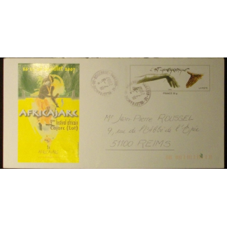 ENVELOPPE AFRICARJAC AVEC TIMBRE DE L'ART CHOREGRAPHIQUE
