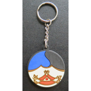 SPAHIS : Porte clefs Daguet Arabie saoudite en caoutchouc 4 cm de diamètre