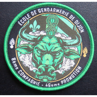 TISSU : insigne tissu de la 8° compagnie de l'ESOG Dijon 46° promotion
