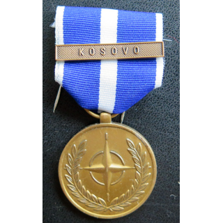 OTAN : médaille commémorative du Kosovo avec barrette "Kosovo"
