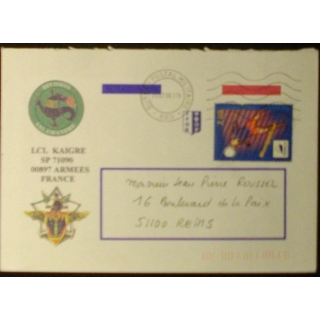 ENVELOPPE DIVISION SALAMANDRE (BUREAU POSTAL MILITAIRE 660)