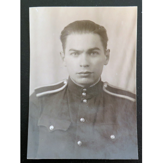 URSS : photo de l'élève officier Tchubukov V.K  1943-1957 7,7 x 11 cm