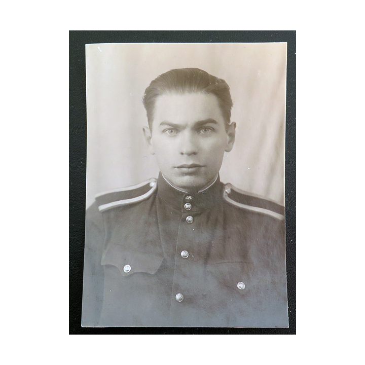 URSS : photo de l'élève officier Tchubukov V.K  1943-1957 7,7 x 11 cm