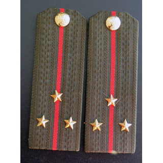 RUSSIE : paire d'épaulettes de Premier Lieutenant des Forces terrestres