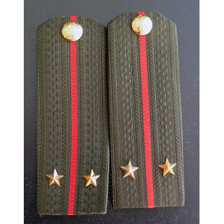 RUSSIE : paire d'épaulettes de Lieutenant des Forces terrestres