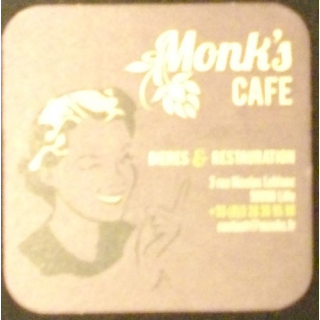 DESSOUS DE VERRE A BIÈRE : MONK'S CAFÉ LILLE
