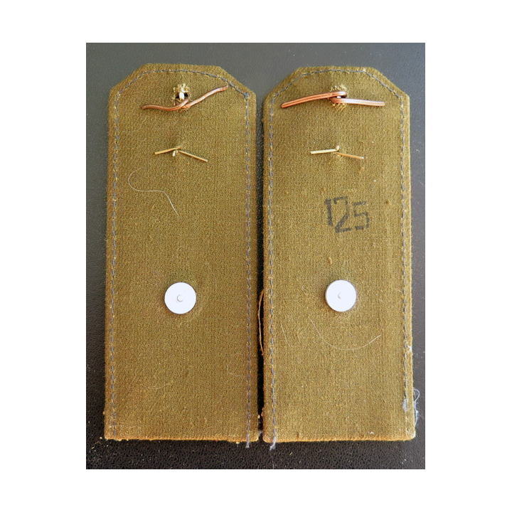 RUSSIE : paire d'épaulettes de Major 5commandant) de la justice militaire