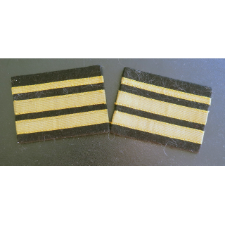 URSS : paire de galons dorés de Capitaine de la marine soviétique