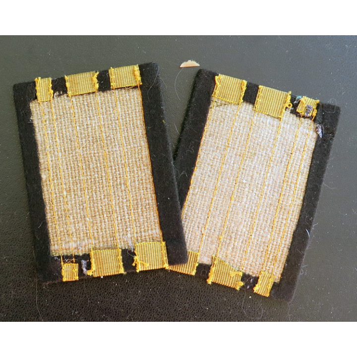 URSS : paire de galons dorés de Capitaine de la marine soviétique