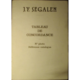 0. TABLEAU DE CONCORDANCE N°PHOTO ET RÉFÉRENCE CATALOGUE